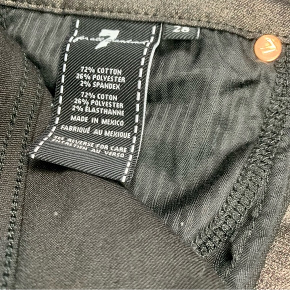 7 FOR ALL MANKIND Skinny in Black Glitter - Picture 10 of 11